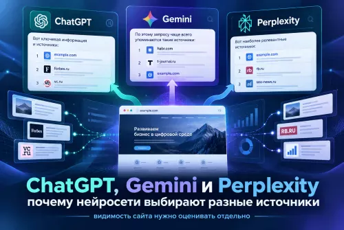 Почему сайт виден в одной нейросети и не виден в другой