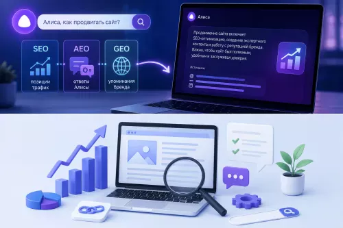 Как продвигать сайт в поиске с Алисой AI: SEO превращается в AEO/GEO