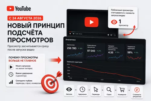 Просмотры YouTube после 24 августа 2026 года: что изменилось для бизнеса