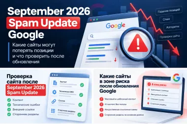 September 2026 Spam Update Google: какие сайты могут потерять позиции 