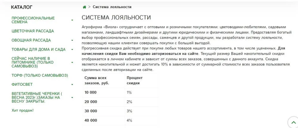 Внедрение программы лояльности 