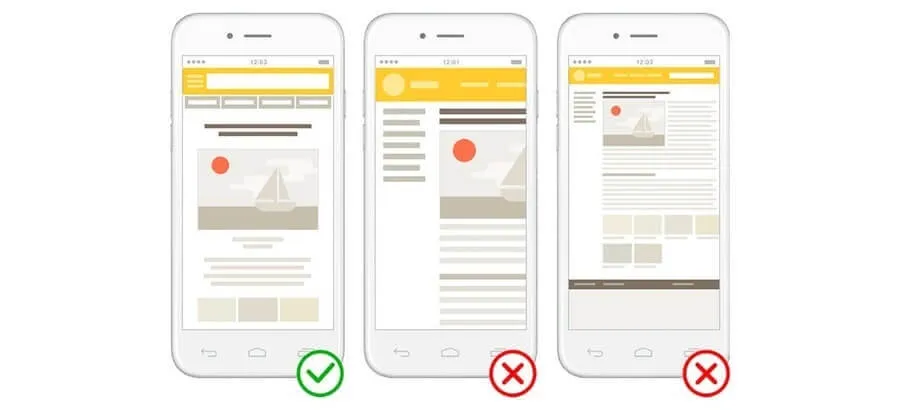 Наличие правильно прописанного тега viewport