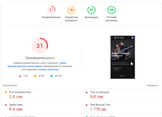 Техническая оптимизация сайта - было