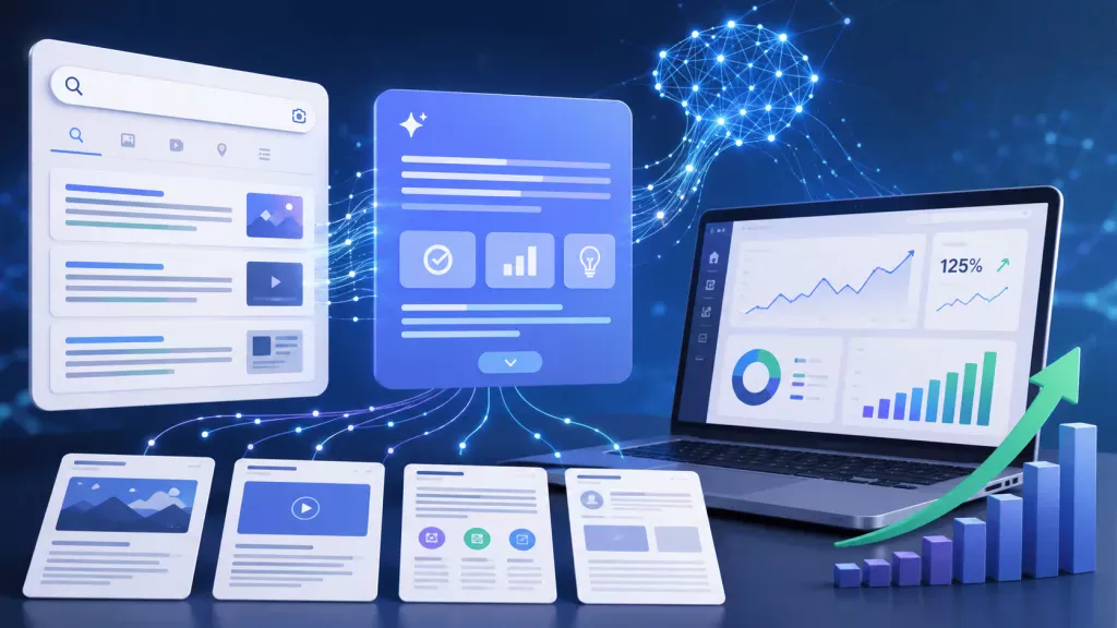 Интерфейс AI-поиска, аналитика сайта и рост органического трафика