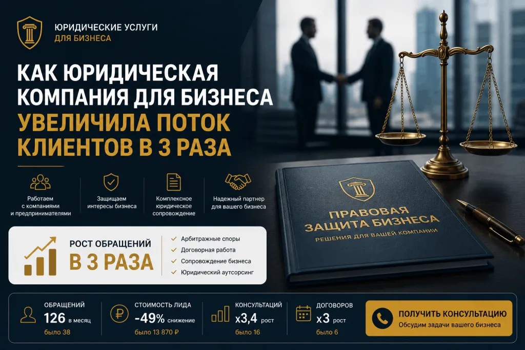 Продвижение услуг B2B-юристов Продвижение услуг B2B-юристов