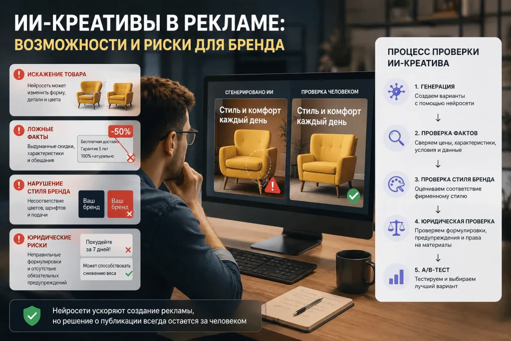 Проверка ИИ-креатива перед запуском рекламной кампании