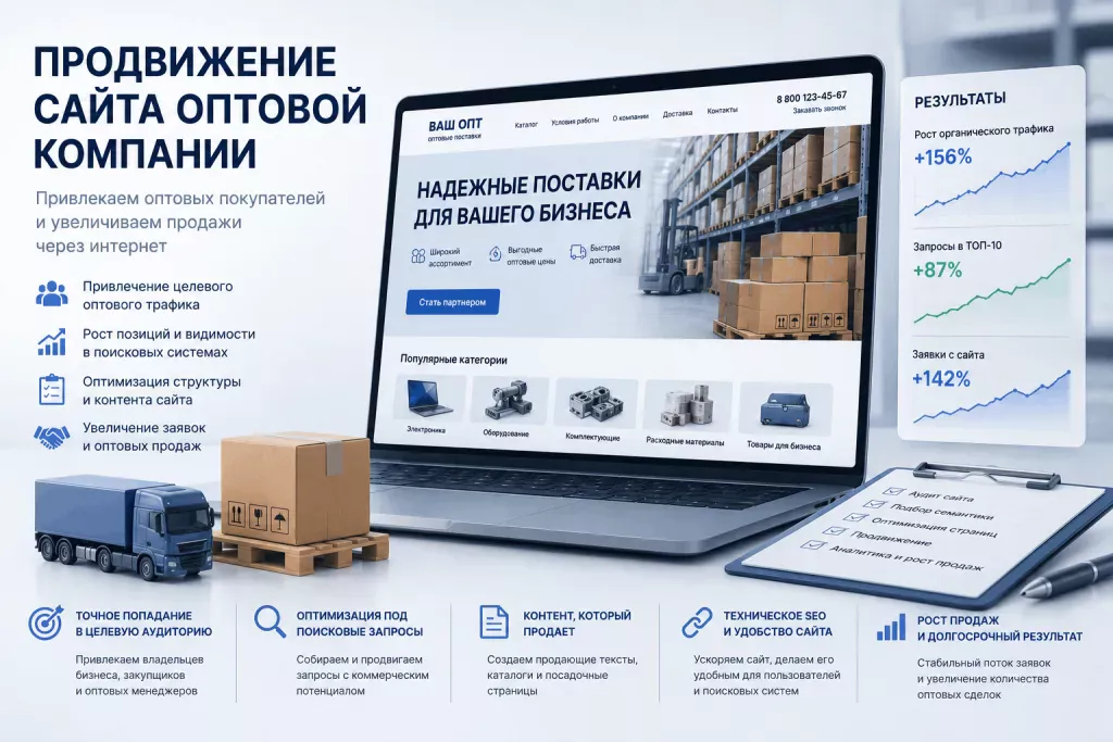 Привлечение оптовых клиентов через сайт Привлечение оптовых клиентов через сайт