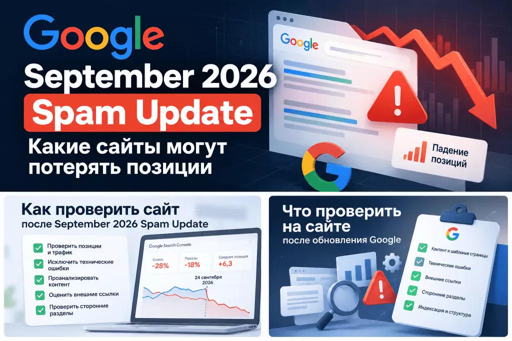 September 2026 Spam Update Google и падение позиций сайта