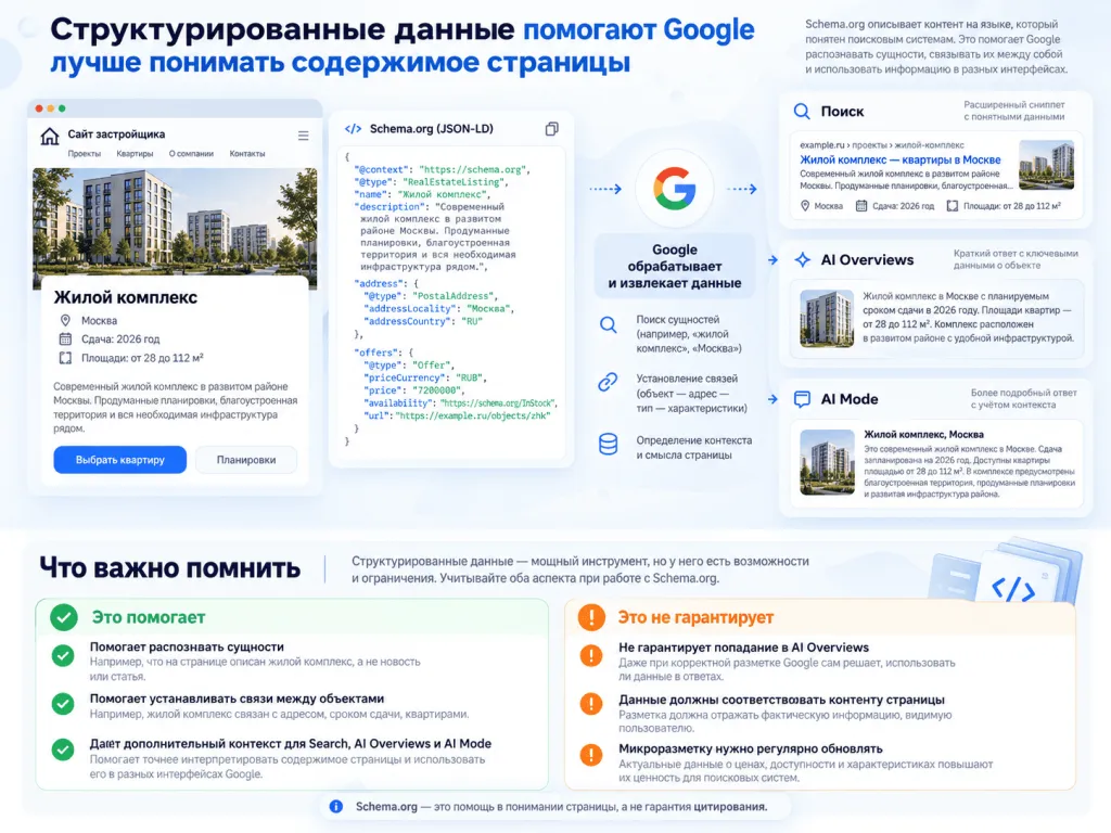 Как Google использует Schema.org в ИИ-поиске