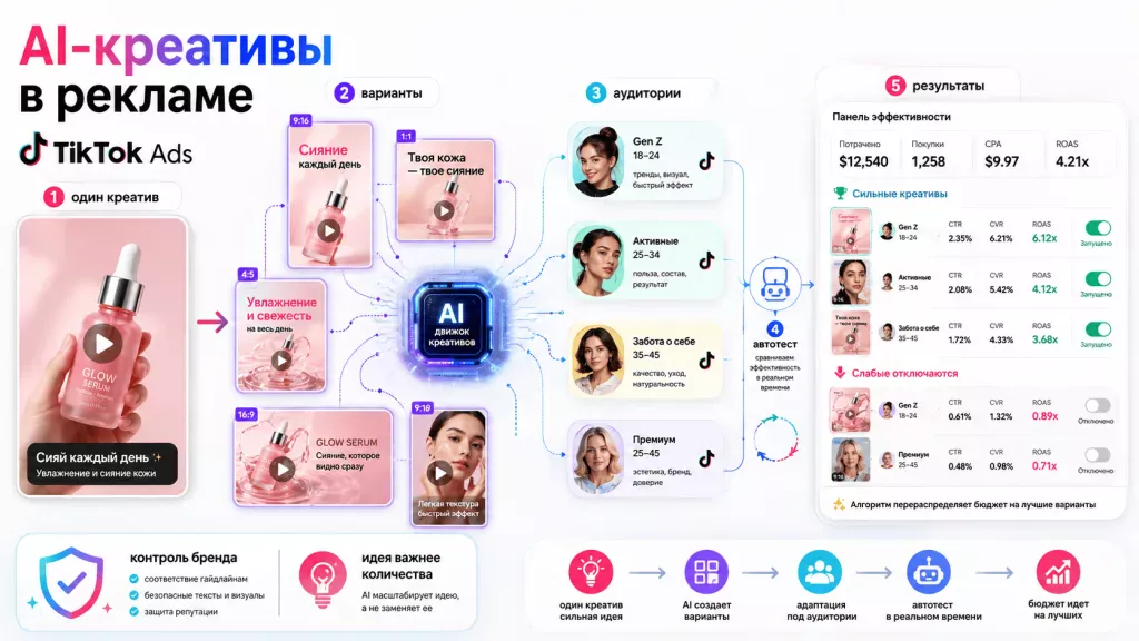 Создание вариантов рекламных креативов с помощью AI для разных аудиторий Создание вариантов рекламных креативов с помощью AI для разных аудиторий