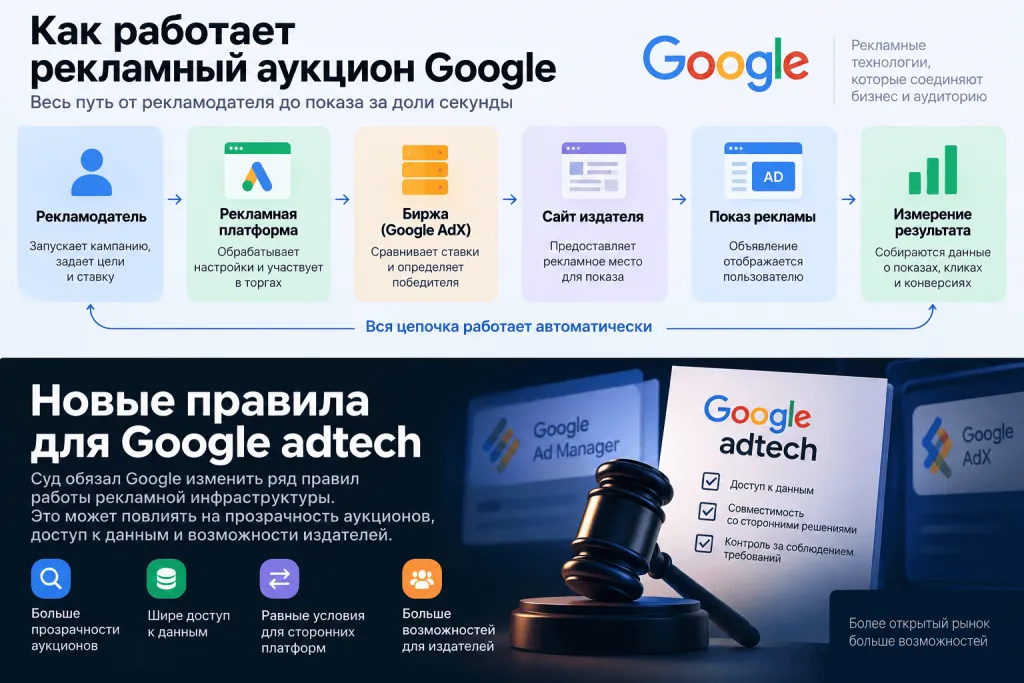 Изменения рекламной инфраструктуры Google AdX и Google Ad Manager в 2026 году Изменения рекламной инфраструктуры Google AdX и Google Ad Manager в 2026 году
