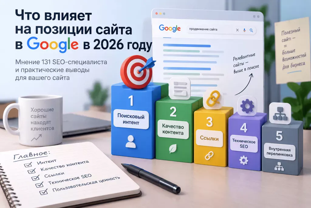 Факторы ранжирования Google в 2026 году по мнению SEO-специалистов