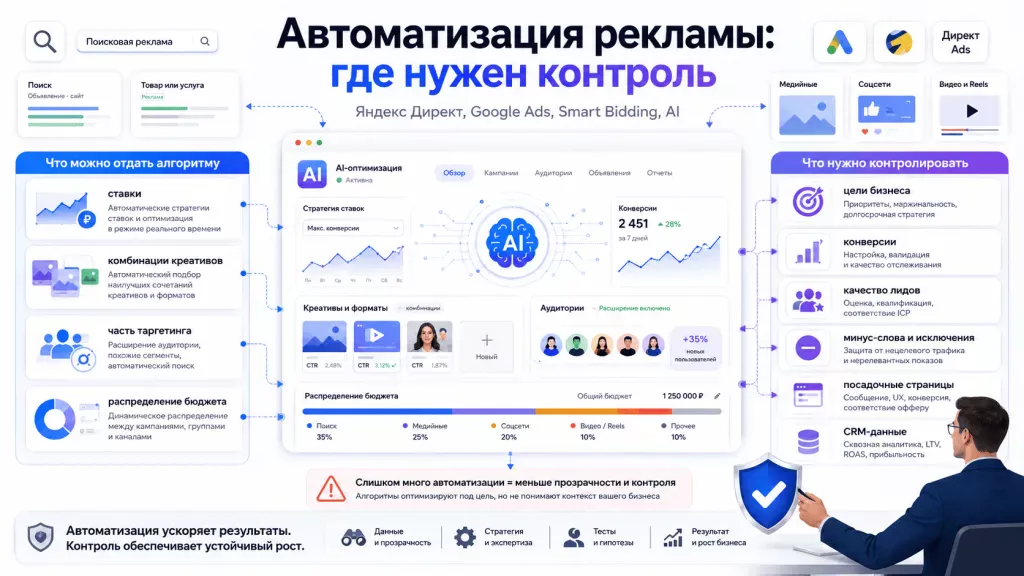 Автоматизация контекстной рекламы в Яндекс Директе и Google Ads Автоматизация контекстной рекламы в Яндекс Директе и Google Ads
