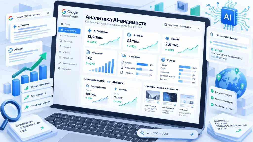 SEO-аналитика сайта в генеративном поиске Google SEO-аналитика сайта в генеративном поиске Google