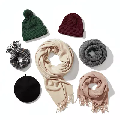 Ассортимент аксессуаров в формате каталога на белом фоне фото 2