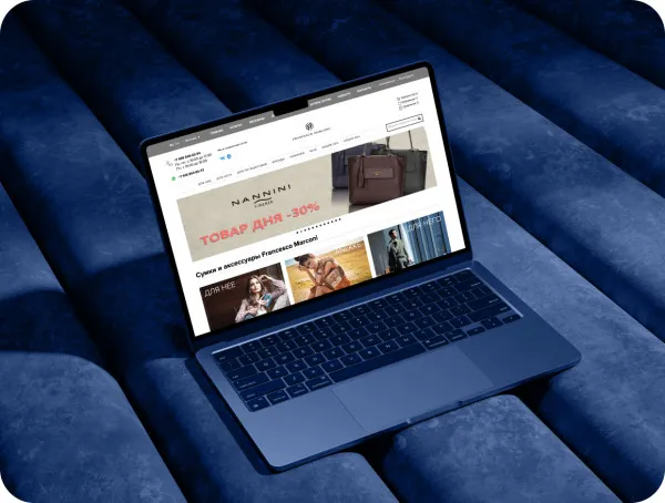 Сайт итальянских и испанских женских и мужских сумок FRANCESCO MARCONI