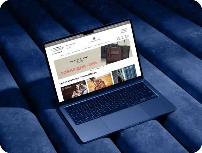 Сайт итальянских и испанских женских и мужских сумок FRANCESCO MARCONI