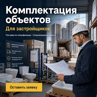 Performance-креатив для рекламы комплектации строительных объектов сантехникой
