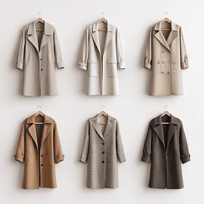 Ассортимент женской верхней одежды в формате товарного каталога