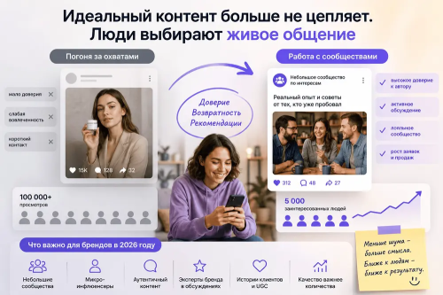 Как брендам работать с небольшими сообществами вместо погони за охватами