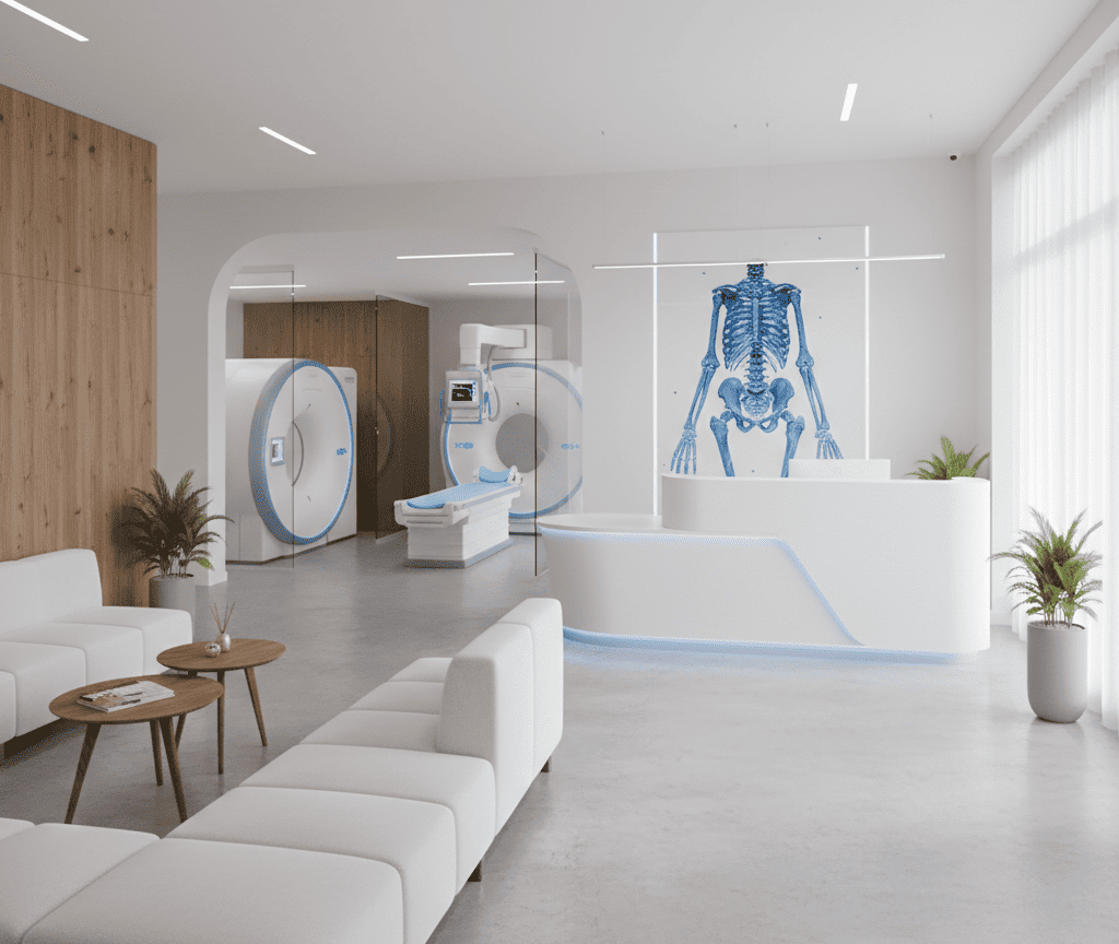 Интерьер современной ортопедической клиники