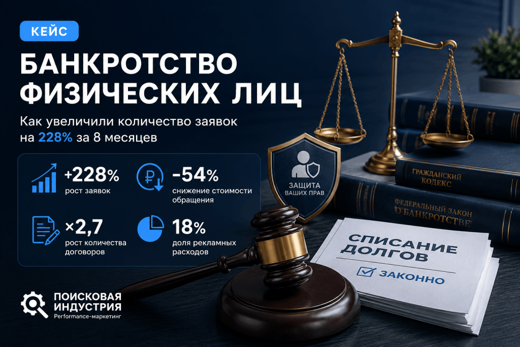 Продвижение услуг банкротства физических лиц Продвижение услуг банкротства физических лиц