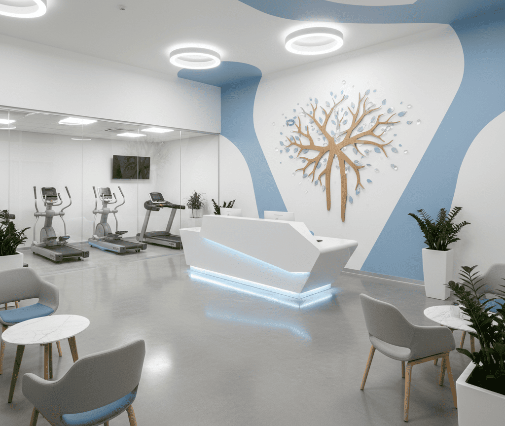 Интерьер современной ортопедической и неврологической клиники Интерьер современной ортопедической и неврологической клиники